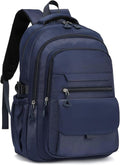 Phaoullzon Boys School Backpack for Girls, College Aesthetic Laptop Bookbag for Travel,Navy Blue