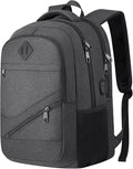 School Laptop Backpack for Women Men: 15.6 Inch College High School Backpacks with USB Charging Port Waterproof Travel Back Pack with Anti-theft Pockets Casual Work Daypack for Boys Students