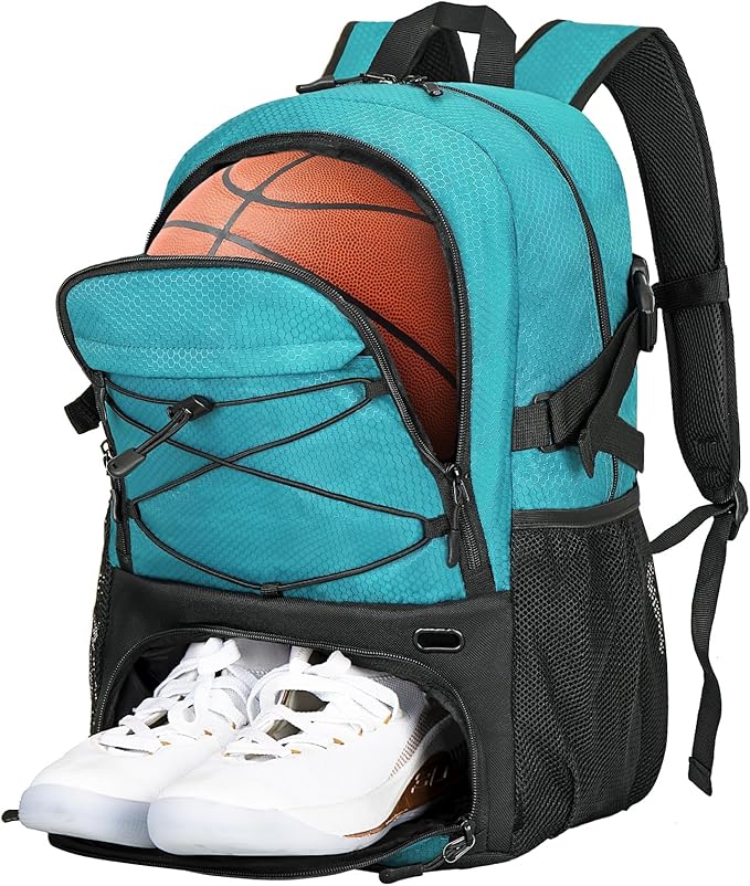 Goloni Basketball Bag,Large Sports Bag with with Separate Ball & Shoe Compartments,Gym Bag for Basketball,Soccer,Volleyball