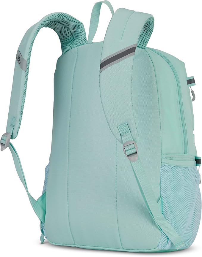 High Sierra Everclass Backpack - Travel or Work Laptop Bookbag with 360° Reflectivity, Dual Water Bottle Pockets & Fits Laptops Up To 15.6”, One Size, Sky Blue