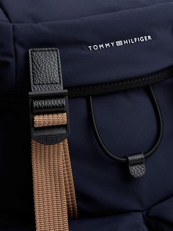 Tommy Hilfiger Mens Travel Flap Backpack,SPACE BLUE One Size