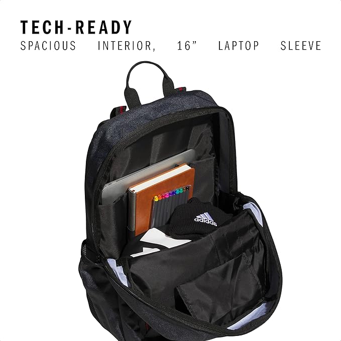 adidas Excel Backpack for Men & Women – Durable Large Athletic Laptop Bag