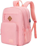 KEOFID Classic Travel backpack for Men and Women, Anti Theft Laptop Backpack with USB Charging Port for Work, Large Bag for College, Water Resistent(Bright Pink)