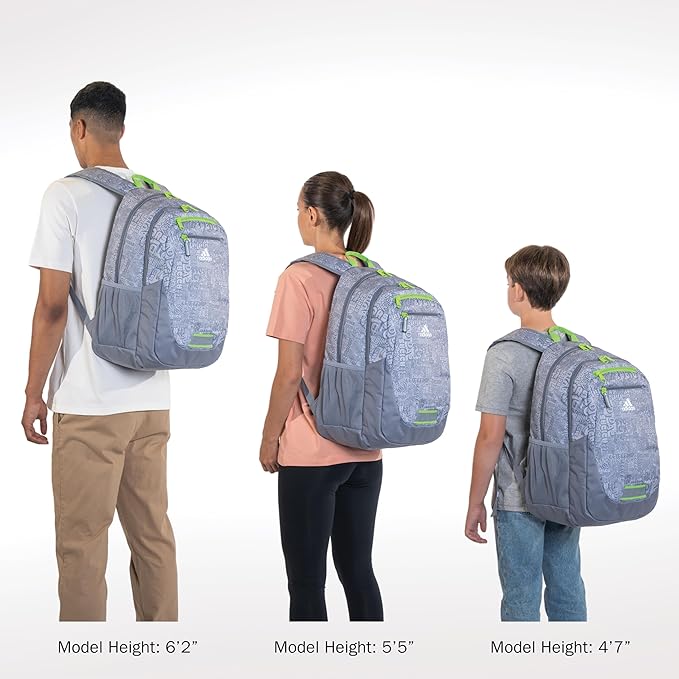 adidas Unisex Foundation Backpack for Laptop, Large Durable Athletic Gym Bag