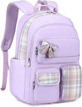 Backpack for Girls,School Backpacks for Teen,Cute College Bags for Women Students Large Bookbag 15.6 Inch Laptop Bag Back Pack Kids Kindergarten Elementary Casual Travel Daypacks Purple