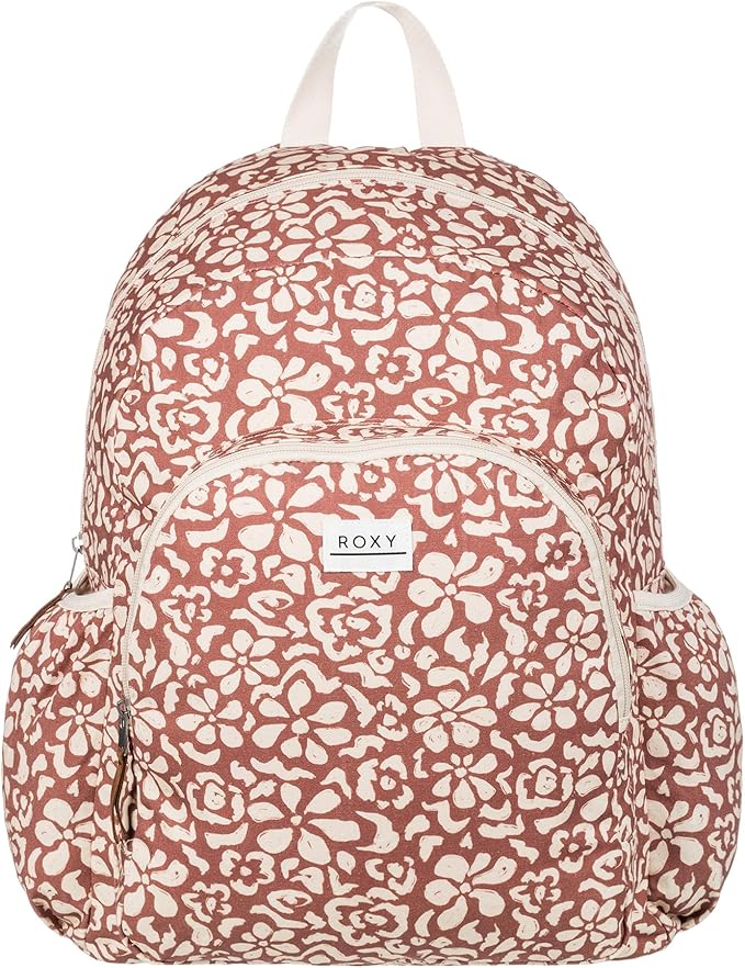 Roxy Women's Moon Magic Backpack | Travel | Vacation | Everyday Carry | Laptop Sleeve | Padded Straps | 22L - Russet Free Fallin Floral