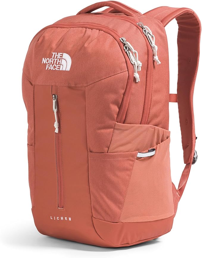 The North Face Lichen Daypack - Everyday Commuter Backpack, Laptop Sleeve, Water Bottle Pockets, Center Front Pouch, Mars Dust Dark Heather/Mars Dust, One Size