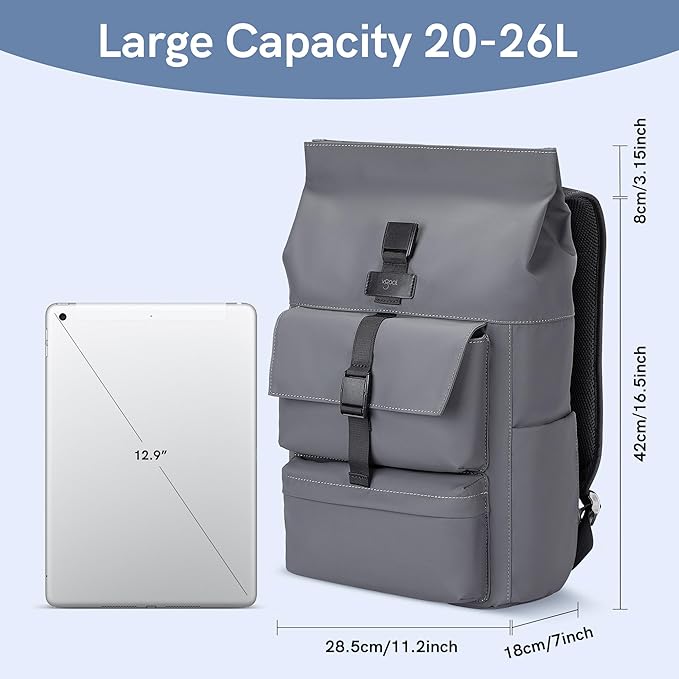 Kingsons Travel Latop Backpack for Women Men Carry On Backpack Waterproof Lightweight Large Capacity Backpacks Daypack