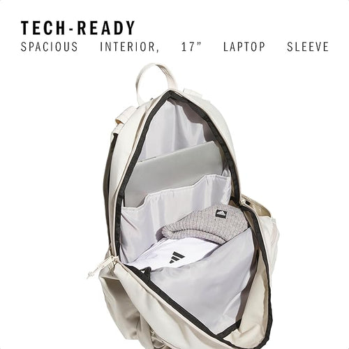 adidas Prime Backpack for Work, Travel Bag for Women and Men with Padded Compartment for Laptop