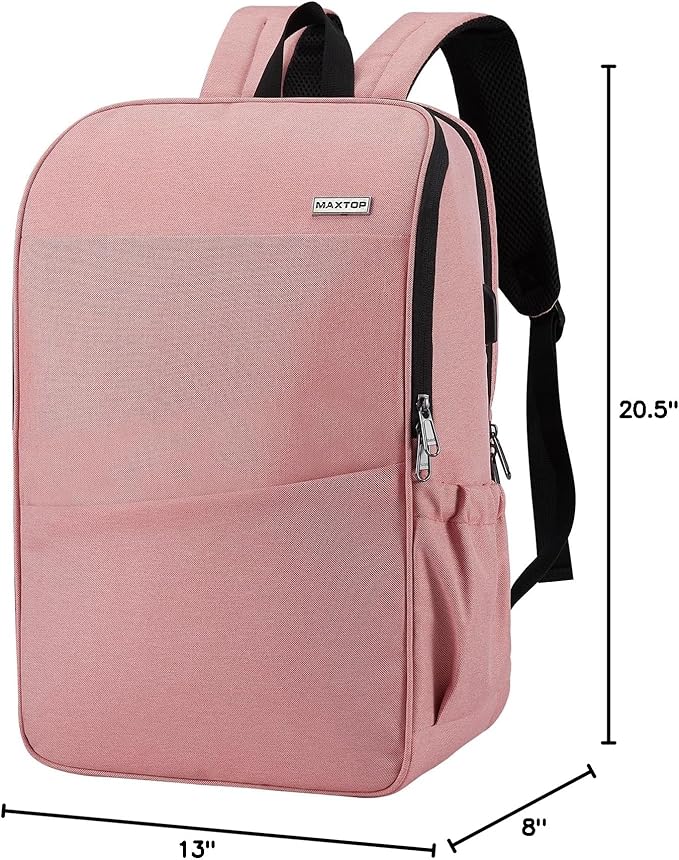 MAXTOP Travel Laptop Backpack with USB Charging Port Anti-Theft[Water Resistant] College Bookbag Fits 18.4 Inch Laptop