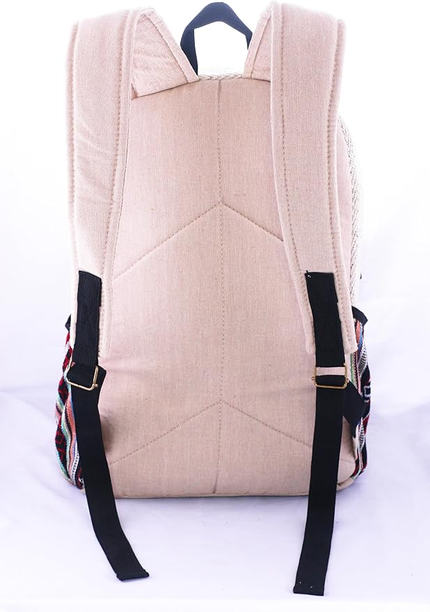 Anitya Hemp Backpack, Multi-Functional Pockets, Eco-Friendly, Unisex, Hiking Daypack, Durable Rucksack (AHLB08)