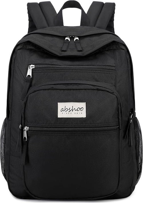 abshoo 32L Big Student Laptop Backpack For College Men Women Middle High School Teen Bookbag Travel Backpack Daypack (Black)