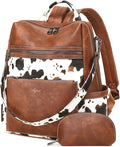 Vegan Leather Laptop Backpack for Women 15.6 Inch Work Backpack Purse for Travel College
