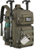 25L Tactical Bag Backpack for Men, Heavy Duty Military Backpack Molle Army Large Rucasack, Laptop Backpack Travel (Green)