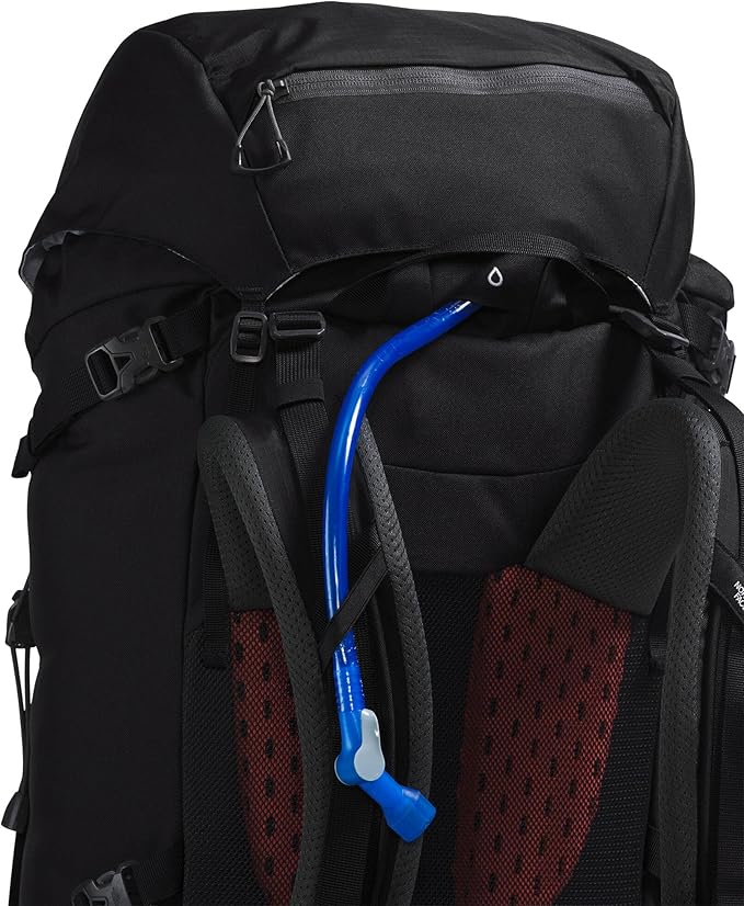 The North Face Terra 55 Backpack - Unisex Hiking Pack, Cinch-Top Opening with Zipper, Pole & Ice Axe Attachments, TNF Black/Asphalt Grey-NPF, Large/X-Large