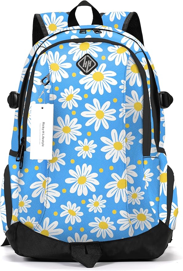 rickyh style School Backpack Travel Bag for Men & Women Lightweight College Back Pack with Laptop Compartmen