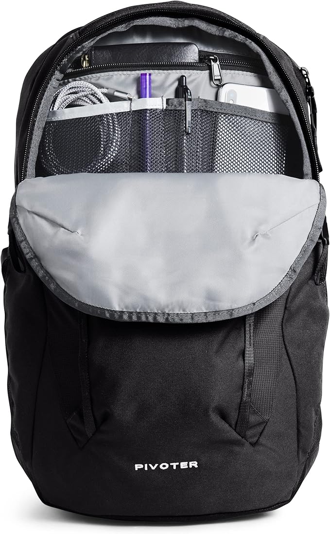 The North Face Women's Pivoter Everyday Laptop Backpack, TNF Black, One Size