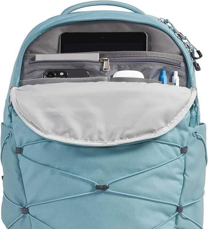 The North Face Women's Borealis Commuter Laptop Backpack - Everyday Travel Bag, Laptop Sleeve, Reflective Details, Blue Eclipse Light Heather/Blue Eclipse, One Size