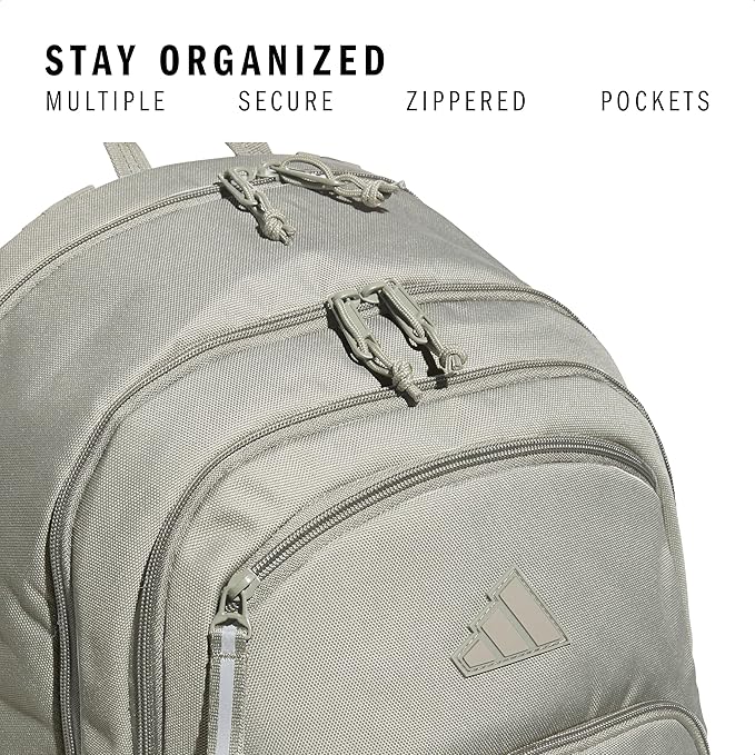adidas Prime Backpack for Work, Travel Bag for Women and Men with Padded Compartment for Laptop