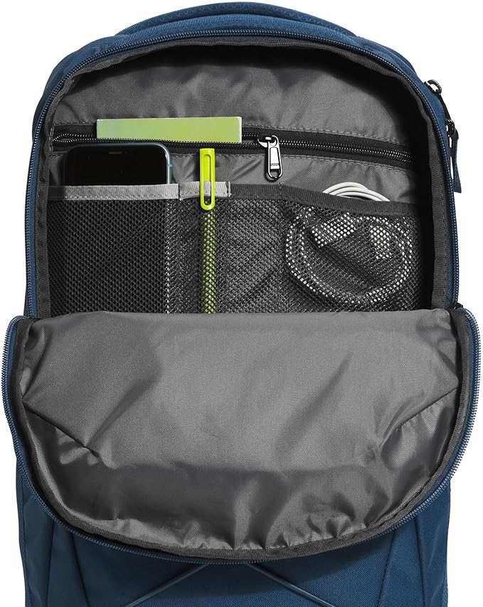 The North Face Jester Everyday Laptop Backpack - Commuter Daypack, Water Repellent, Laptop Sleeve, Shady Blue/TNF White-NPF, One Size