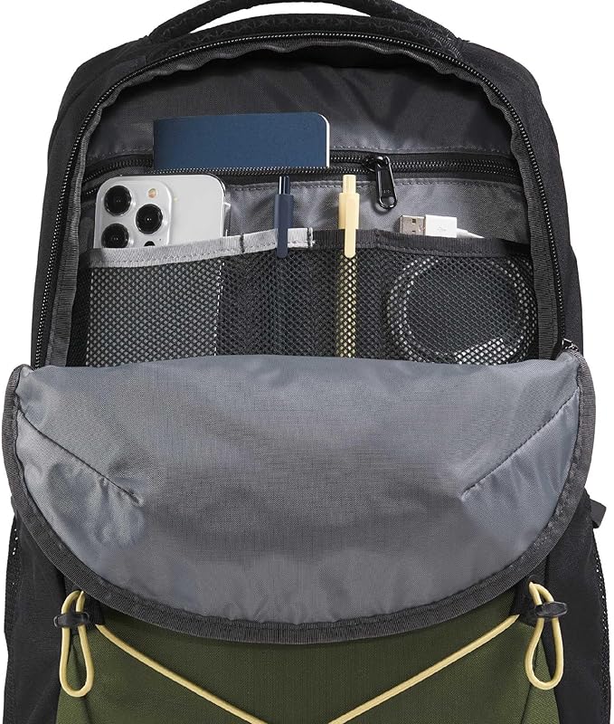 The North Face Jester Everyday Laptop Backpack - Commuter Daypack, Water Repellent, Laptop Sleeve, Woodland Green/TNF Black/Honeyed Sand, One Size