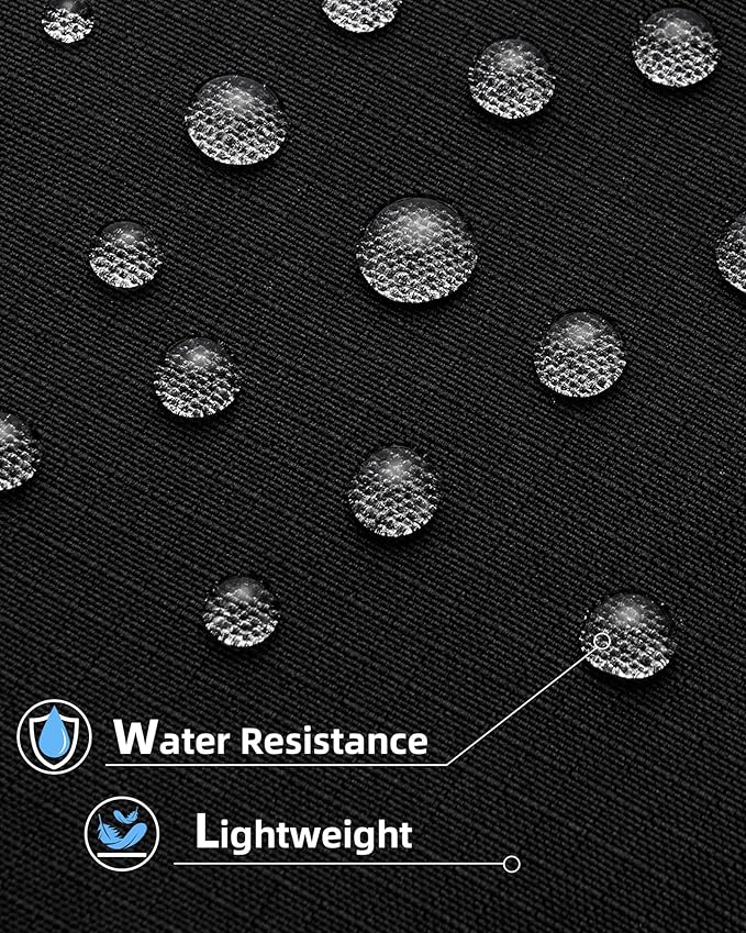 Travel Laptop Backpack for Women Men, 18 Inch Large Work Backpack for Commuter College School Book Bags, Water Resistant Backpack with Luggage Strap Water Bottle Pocket Chest Strap, Black
