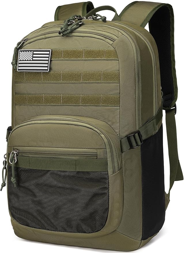 Military Tactical Backpack for Men Army 3 Days Assault Pack Bag with Molle System for Outdoor Adventures (Military green, 40L)