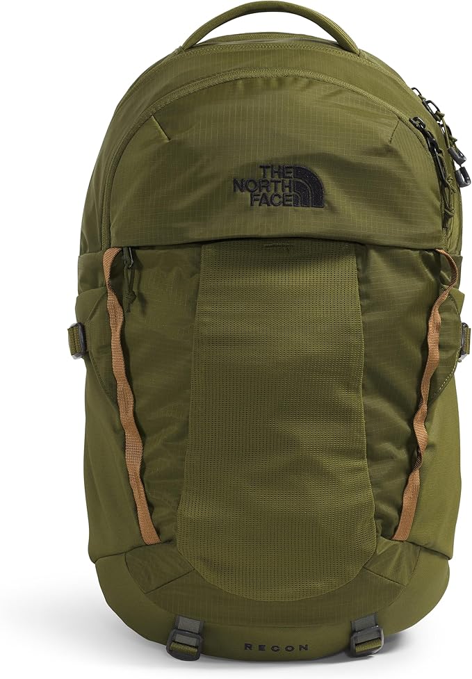 The North Face Women's Recon Everyday Laptop Backpack - PFAS Free, Forest Olive/Utility Brown, One Size