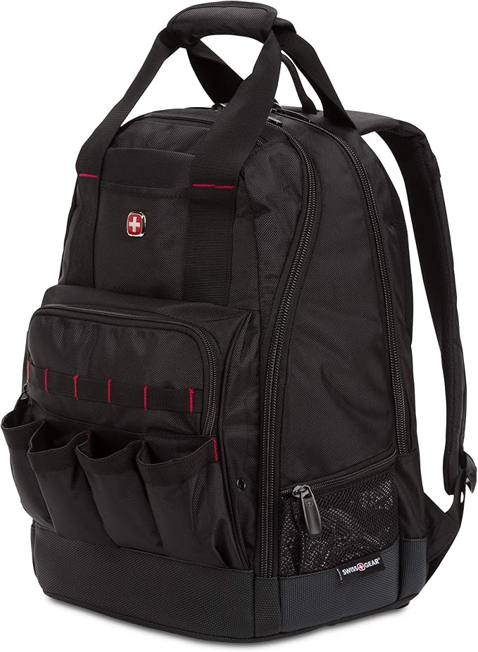 SwissGear Tool Bag Backpack, Fits Up to 15-Inch Laptop, Work Pack, Black