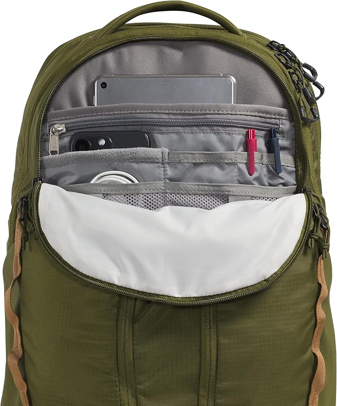 The North Face Women's Surge Commuter Laptop Backpack - PFAS Free, Forest Olive/Utility Brown, One Size