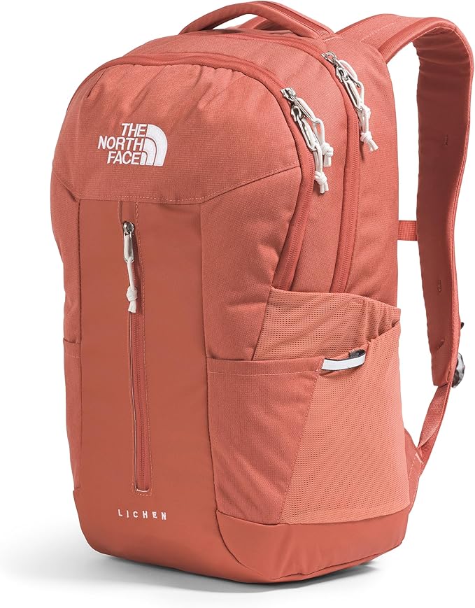 The North Face Lichen Daypack - Everyday Commuter Backpack, Laptop Sleeve, Water Bottle Pockets, Center Front Pouch, Mars Dust Dark Heather/Mars Dust, One Size