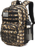 Military Tactical Backpack for Men Army 3 Days Assault Pack Bag with Molle System for Outdoor Adventures (yellow maple leaf, 30L)