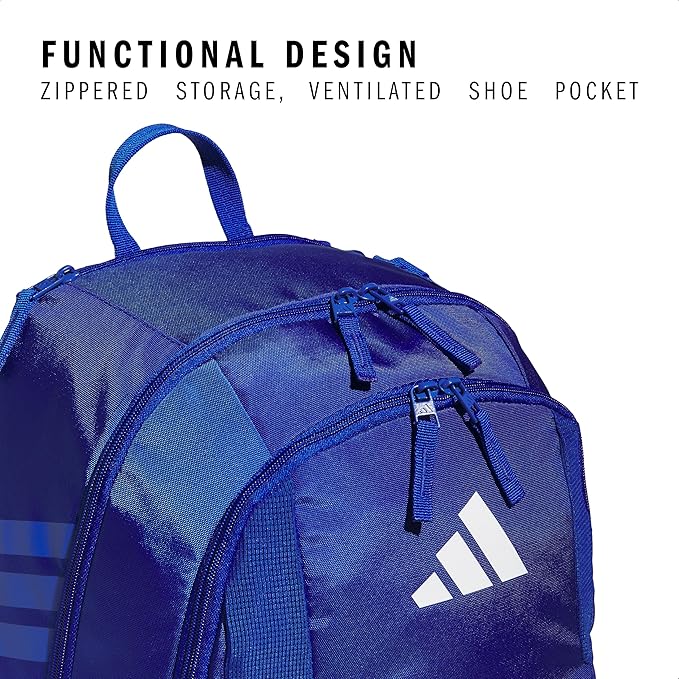 adidas Stadium 3 Soccer Backpack with Ball Pocket, 36L