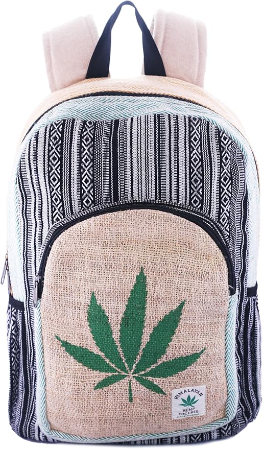 Anitya Hemp Backpack, Multi-Functional Pockets, Eco-Friendly, Unisex, Hiking Daypack, Durable Rucksack (AHLB013)