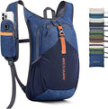 15L Small Hiking Backpack for Men Women Foldable Packable Back Pack Ultralight Hiking Daypack for Travel Camping Outdoor, Navy Blue