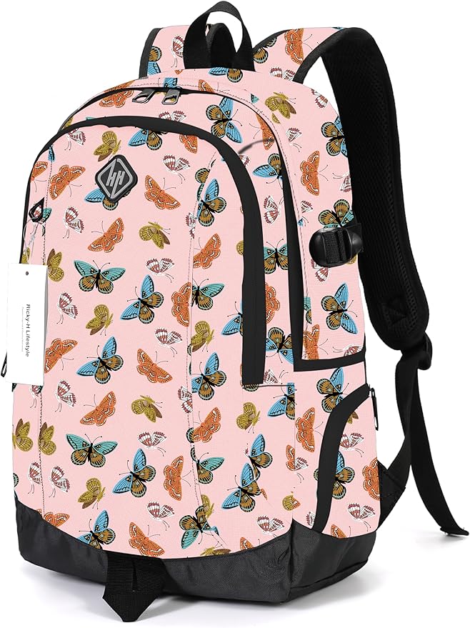 rickyh style School Backpack Travel Bag for Men & Women Lightweight College Back Pack with Laptop Compartmen