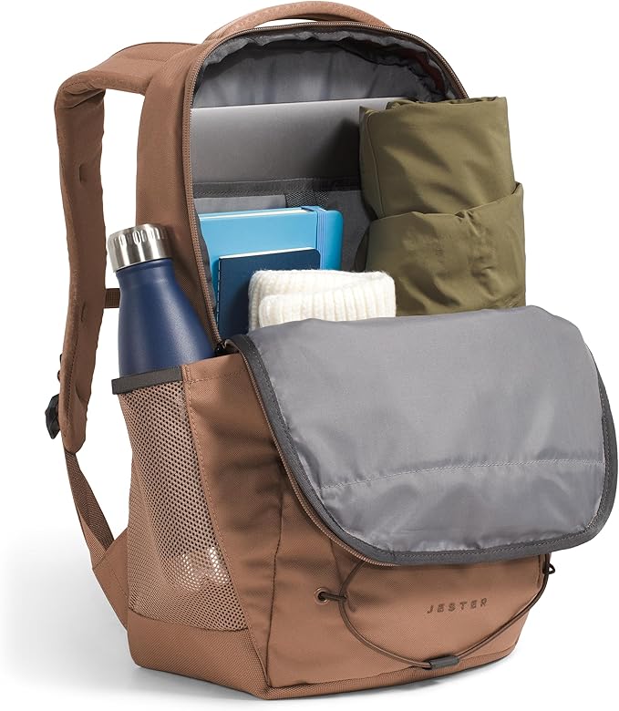 The North Face Women's Jester Everyday Laptop Backpack - PFAS Free, Latte/Smokey Brown, One Size