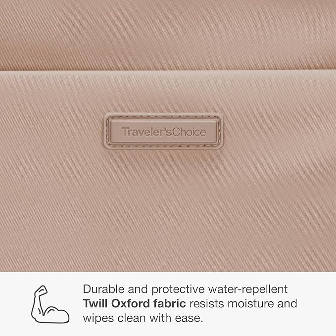 Traveler's Choice Women's Iria 20L Backpack, Latte Beige