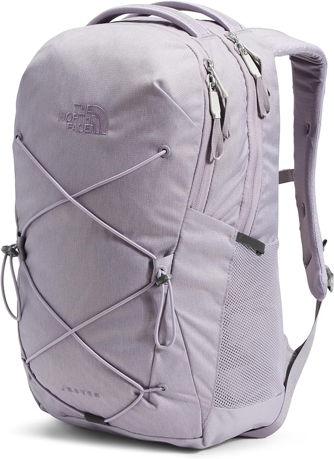 The North Face Women's Jester Everyday Laptop Backpack - Commuter Travel Bag, Laptop Sleeve, Water-Repellent, Minimal Grey Dark Heather/Minimal Grey-NPF, One Size