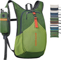 15L Small Hiking Backpack for Men Women Foldable Packable Back Pack Ultralight Hiking Daypack for Travel Camping Outdoor, Olive Green