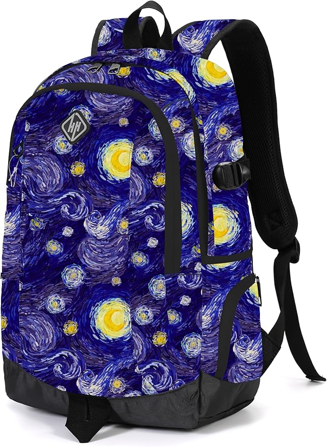 rickyh style School Backpack Travel Bag for Men & Women Lightweight College Back Pack with Laptop Compartmen