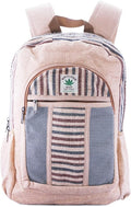 Anitya Hemp Backpack, Multi-Functional Pockets, Eco-Friendly, Unisex, Hiking Daypack, Durable Rucksack (AHLB07)