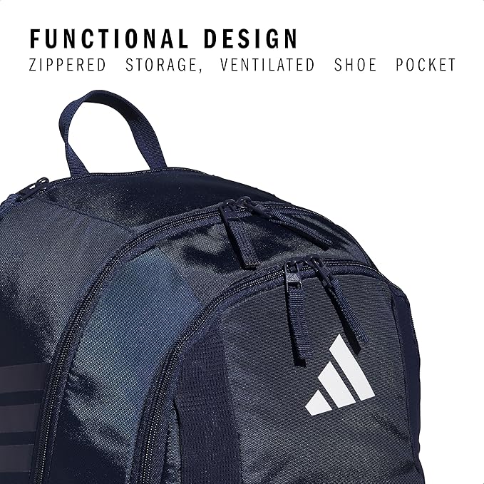 adidas Stadium 3 Soccer Backpack with Ball Pocket, 36L