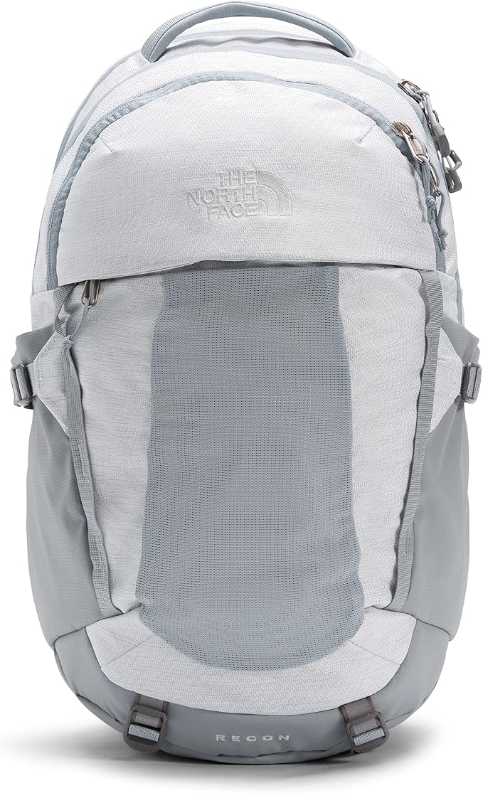 The North Face Women's Recon Everyday Laptop Backpack, TNF White Metallic Mélange/Mid Grey, One Size