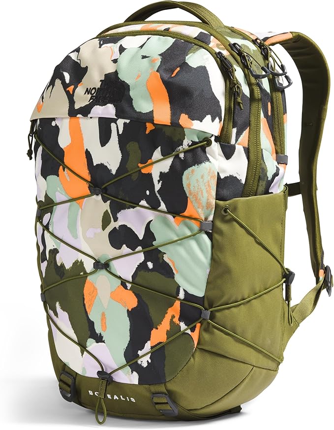 The North Face Women's Borealis Commuter Laptop Backpack, Forest Olive Grounded Floral Print/Forest Olive, One Size