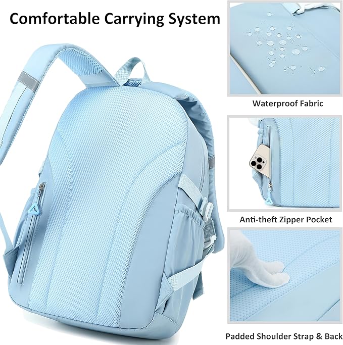 AO ALI VICTORY Backpack for Women Girls Set with Pencil Case 15.6 Inch Laptop School Bag Kids Elementary College Backpacks