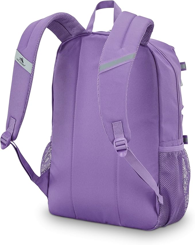 High Sierra Everclass Backpack - Travel or Work Laptop Bookbag with 360° Reflectivity, Dual Water Bottle Pockets & Fits Laptops Up To 15.6”, One Size, Light Purple