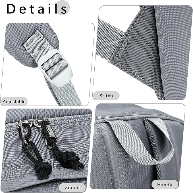 abshoo 32L Backpack for School College Bookbag Middle High School Backpacks Casual Daypack Travel Backpack (Grey)