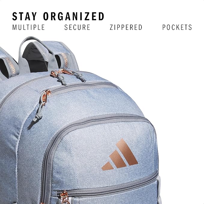adidas Excel 6 School Backpack – Bookbag for Laptop Work Travel, 34L