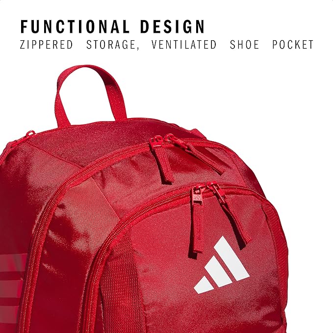 adidas Stadium 3 Soccer Backpack with Ball Pocket, 36L